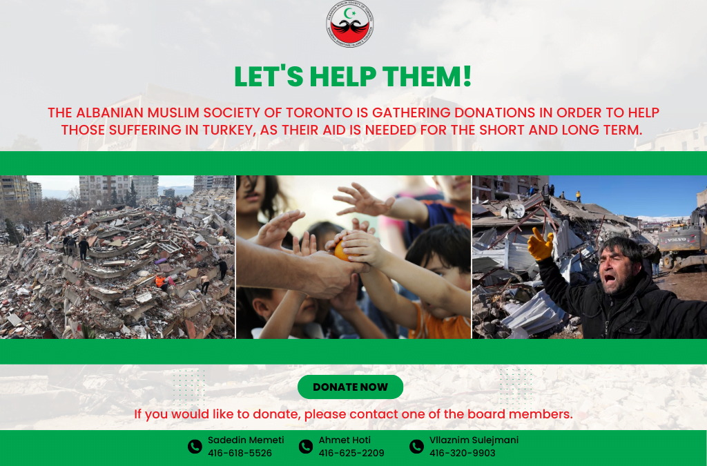 WE ARE GATHERING DONATIONS FOR TURKEY!