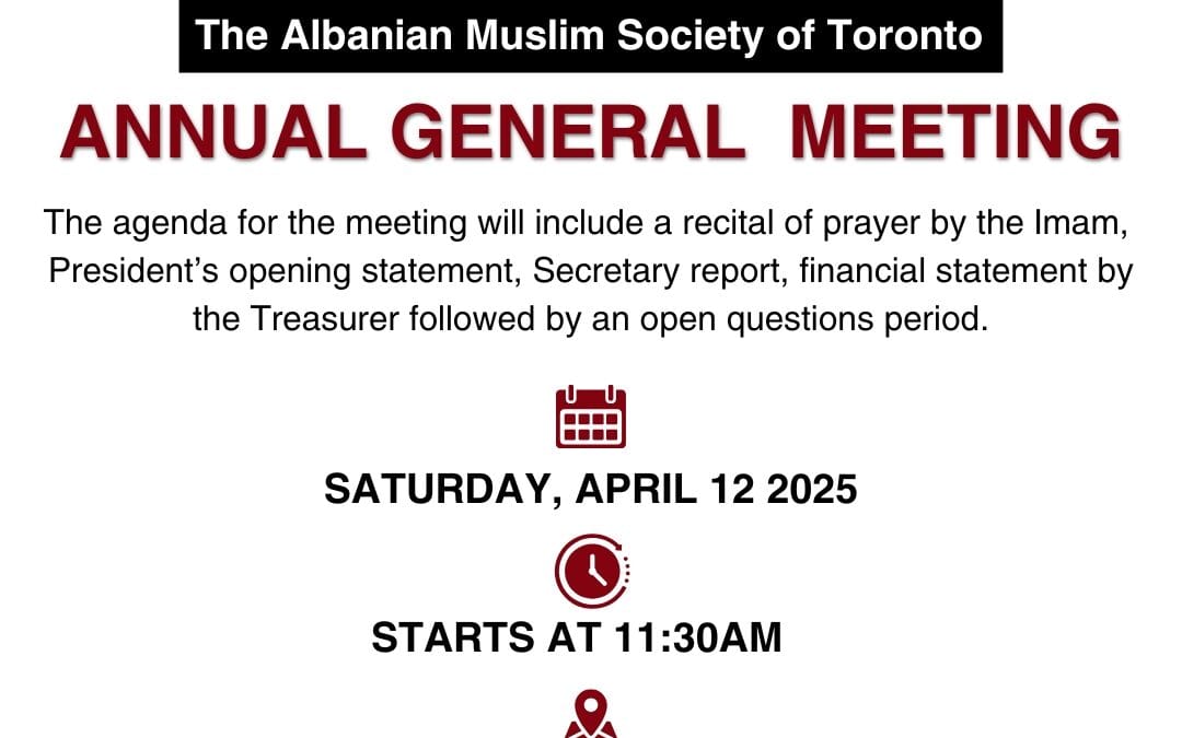 Annual General Meeting – Saturday, April 12th 2025