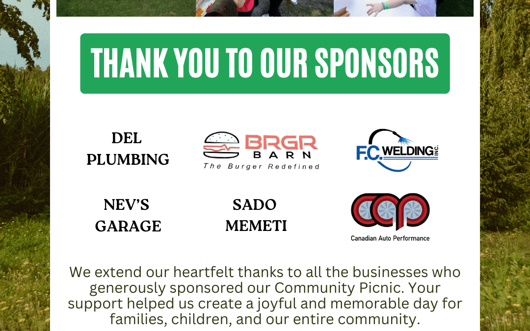 Thank You to Our Picnic Sponsors | September 14 2025