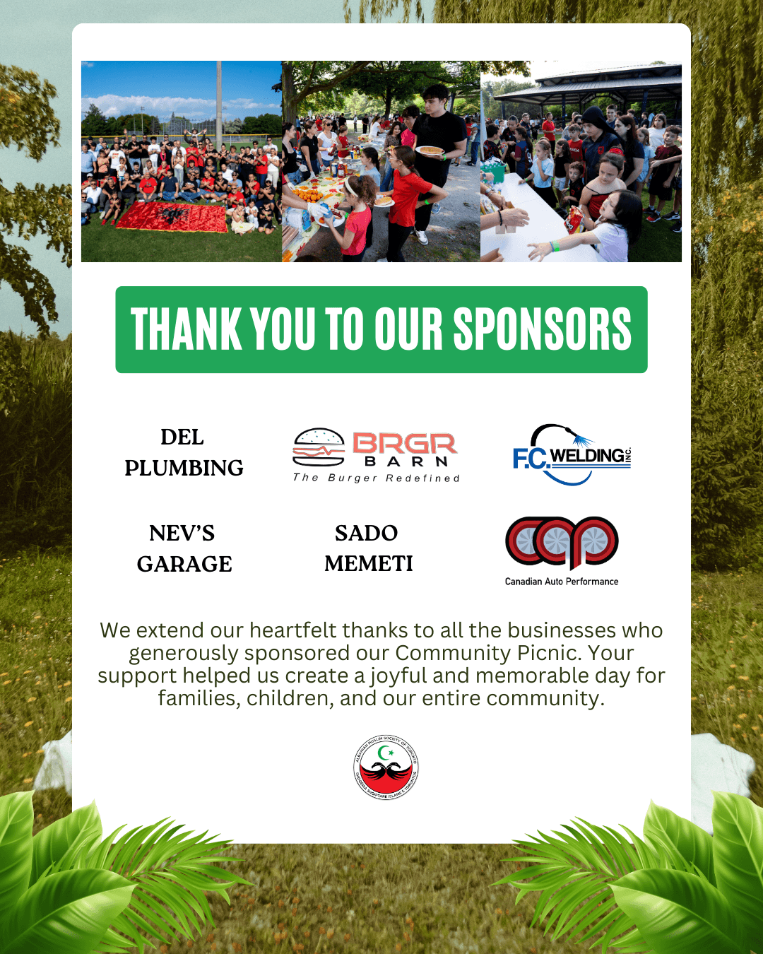 Thank you sponsors (1)