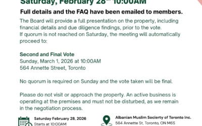 Extraordinary General Meeting and Vote on Proposed Property Purchase